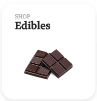 "Shop Edibles" with an image of chocolate thc edibles